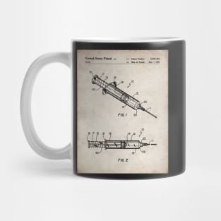 Medical Syringe Patent - Doctor Nurse Doctors Office Art - Antique Mug